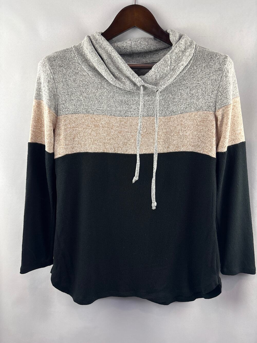 Women’s Market & Spruce Small Black, Gray, Beige Mock Turtleneck